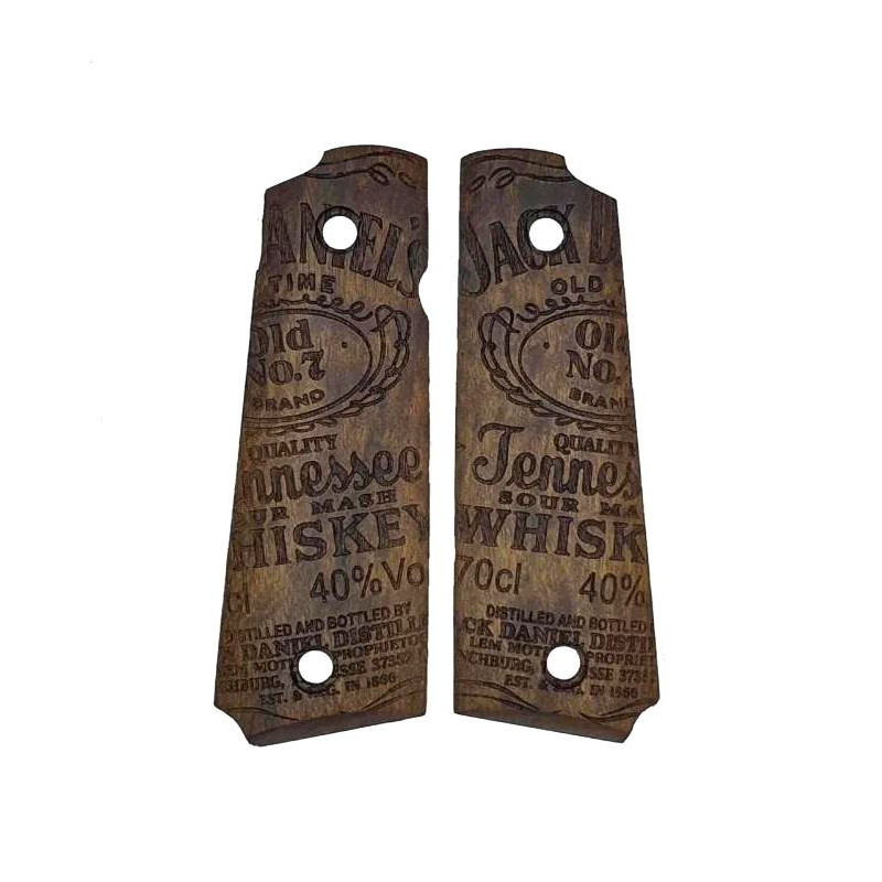 PLAQUETTES BOIS PT1911 JACK DANIEL'S