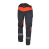 pantalon mercure noir et orange francital