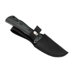 POIGNARD HERBERTZ G10 NOIR/VERT 8,5 CM INOX BLACKWASH