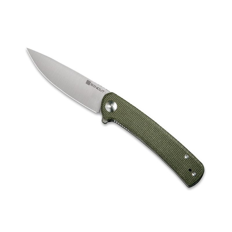 COUTEAU SENCUT NECHES MICARTA VERT