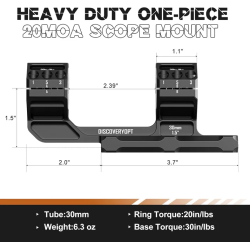 montage cantilever robuste, 20 MOA, 30 mm, monobloc- DISCOVERY