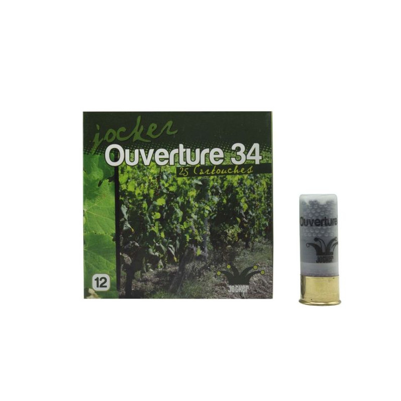 Ouverture 34 C/12/70/16 - Bourre grasse CARTOUCHE JOCKER BOITE DE 25