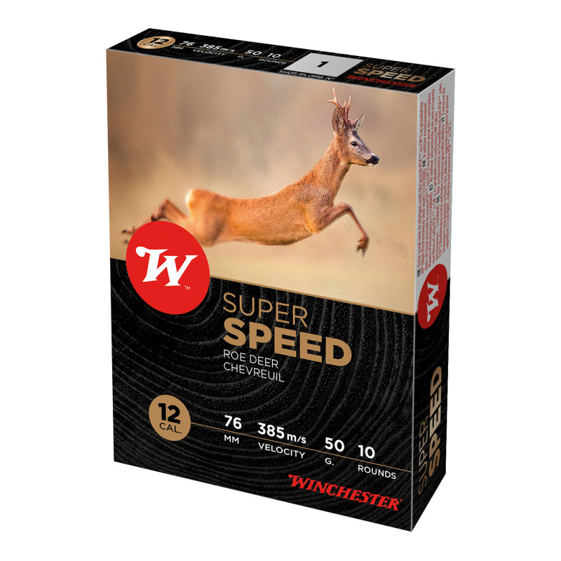 winchester super speed 12 76 50g pb1  cartouches munitions bte10 nickelé