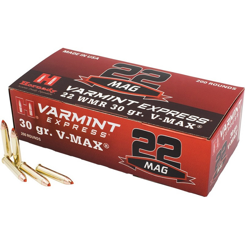 hornady 22 WMR 30 GR V-MAX 22 mag 22mag bte 50