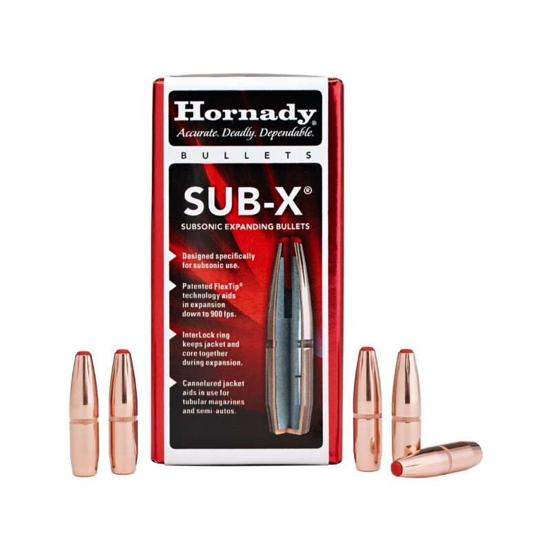ogives 30 190GR sub-x .308 HORNADY x100