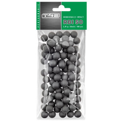 BILLES CAOUTCHOUC NOYAU ACIER CAL 50 X100 - RBI umarex t4e hdr hdp