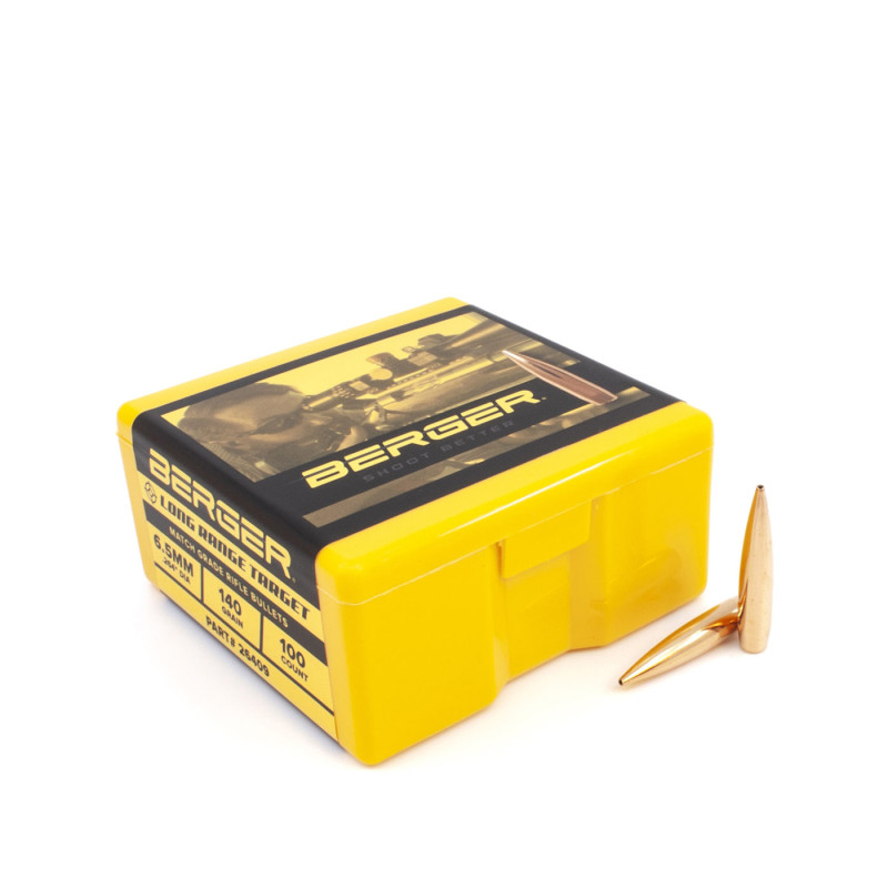 balles BERGER 6.5 140GR. long range target x100 ogives lrht