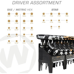 kit clé en T Wheeler Engineering  30 pieces
