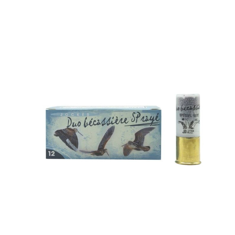 Duo Bécassière SP rayé 34 12/70 N°8/10 BJ cal12 cartouche jocker special rayé