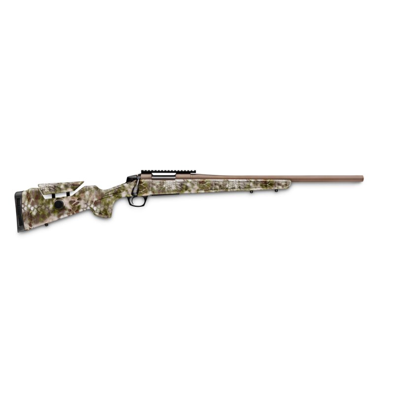cva cascade LRX fde 308 camo highlander fileté cerakote bronze 22" 56cm