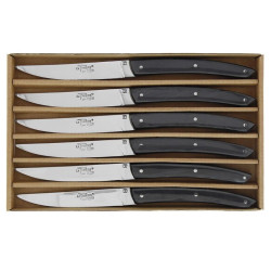 COFFRET 6 COUTEAUX LE THIERS BJB noir
