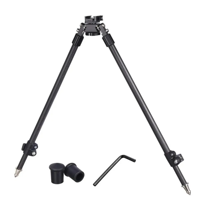 Bipied haut 40-68 cm carbone fixation rapide pour Picatinny optyss instruments