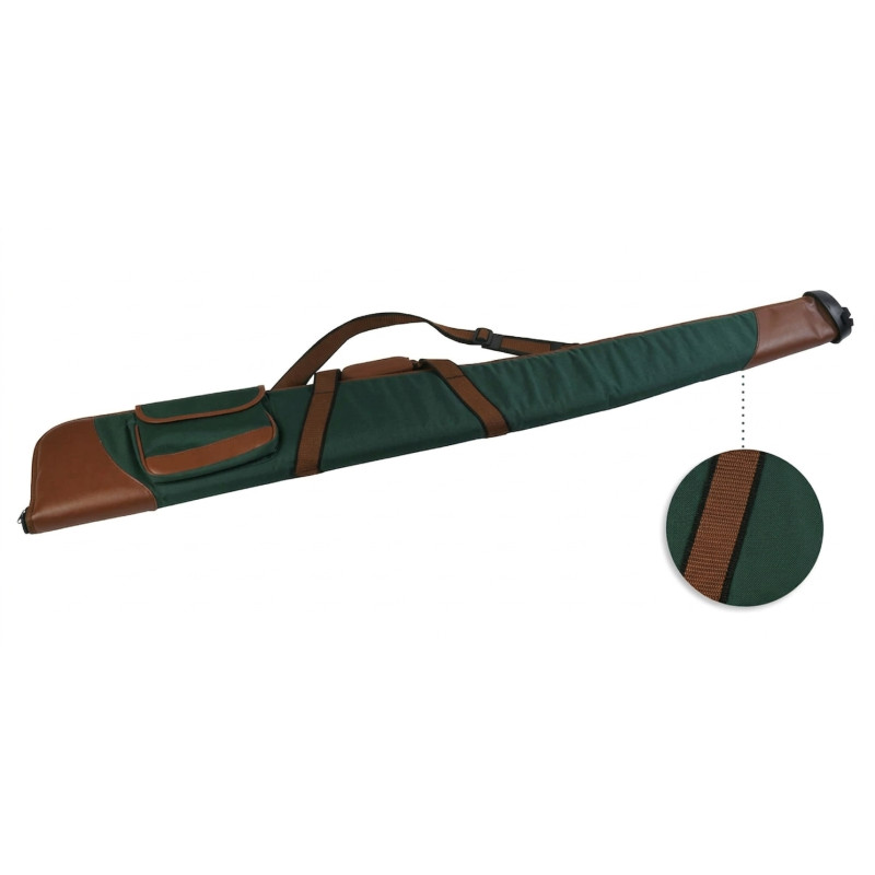 Etui Fusil Vert/Marron avec Poche de 135 cm januel fourreau