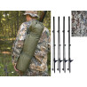 Kit complet d'affût en filet de camouflage avec pieds et sac de transport :