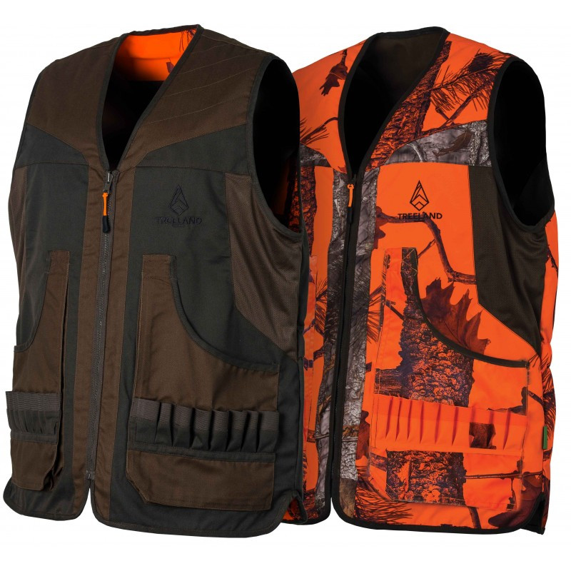 T610N - Gilet reversible camouflage/vert treeland