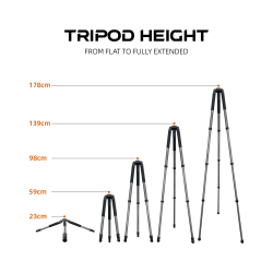 Trépied de tir en aluminium FLA ground tripod rokstad by vectoroptics