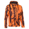 Sweat à capuche zippé 15246 kamo orange percussion Ghostcamo Blaze&Black