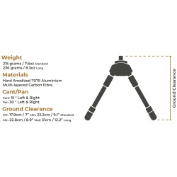 Spartan Javelin Bipod prohunt tac - Standard dernière génération