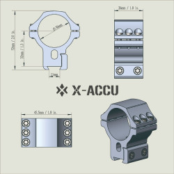 colliers vector X-ACCU 30mm dovetail 11mm
