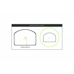 Holosun by primary 507C X2 - Réticule : vert - Bouton +/- et Panneau solaire