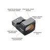 VISEUR POINT-ROUGE BUSHNELL RXS-250 1X25 red dot 4 moa