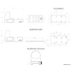 VISEUR À POINT ROUGE kahles RD red dot picatinny