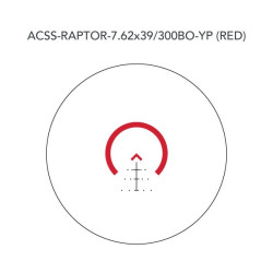 Point rouge Primary SLx 3× MicroPrism ACSS® Raptor 5.56/.308 Reticle (Red)