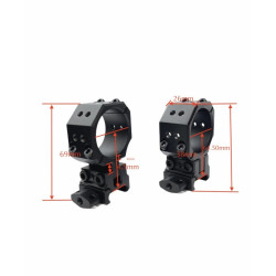 collier ajustable 34mm  Picatinny INS-34 eagle vision infinity