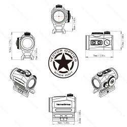 vector point rouge Scrapper 1x25 2MOA étanche