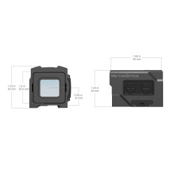 Frenzy Plus 1x18x20 Enclosed Sight Solar Power Multi-Reticle vector optics point rouge