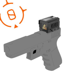 Frenzy Plus 1x18x20 Enclosed Sight Solar Power Multi-Reticle vector optics point rouge