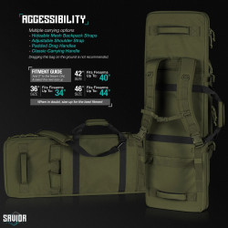 SPECIALIST 42" DOUBLE RIFLE CASE SAVIOR EQUIPMENT  tan