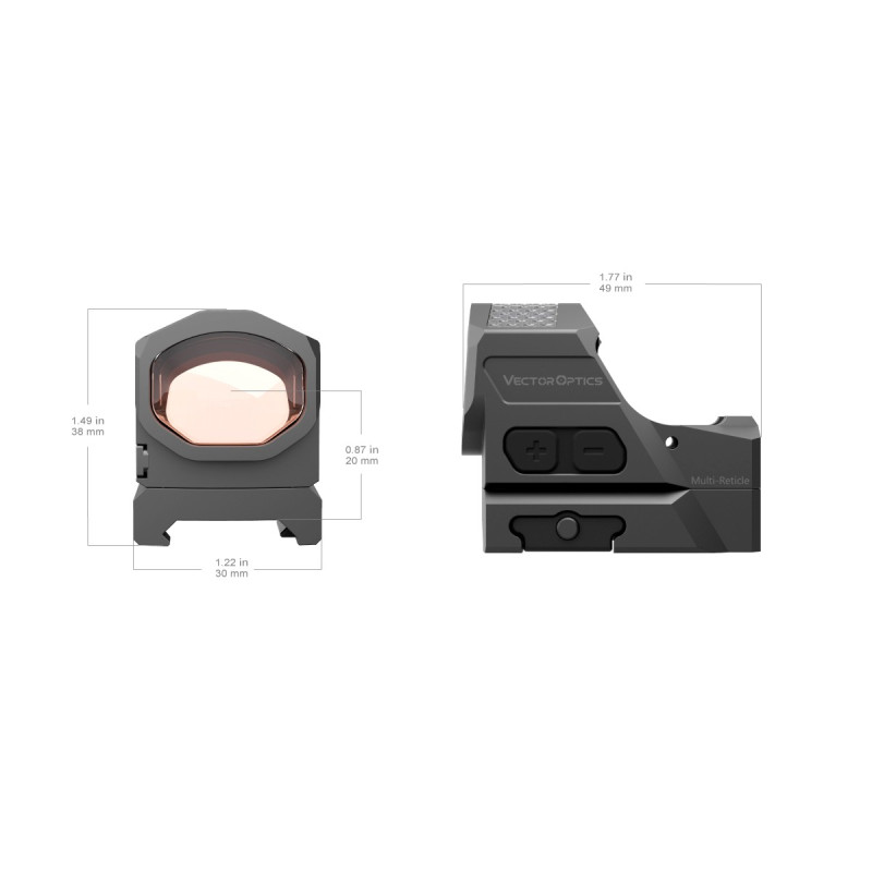 Viseur Frenzy-X 1x19x26 MRS GenII Solaire Multi-réticule – Neuf Sous Emballage