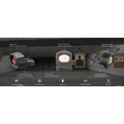 point rouge Frenzy-X 1x19x26 MRS GenII Solar Power Multi-Reticule