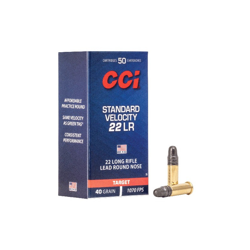 cci standard velocity cal.22 Lr 22lr boite 50